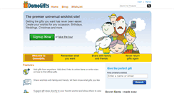 Desktop Screenshot of domogifts.com